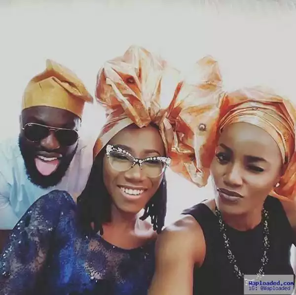 Nigerian Singers, Seyi Shay And Asa Pose For A Selfie At A Wedding